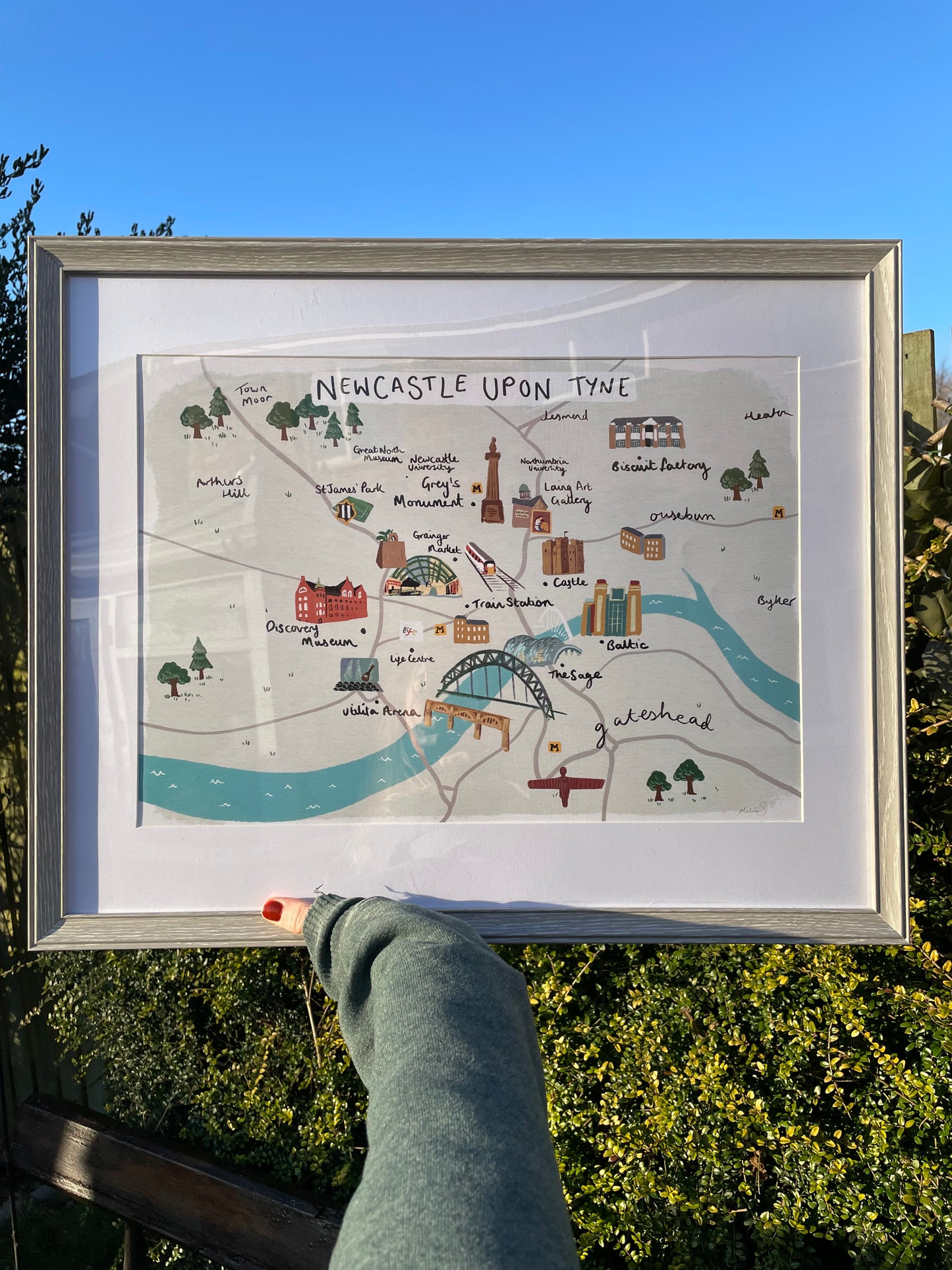 Newcastle Illustrated Map