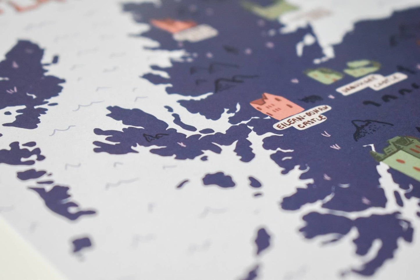 Castles of Scotland Illustrated Map
