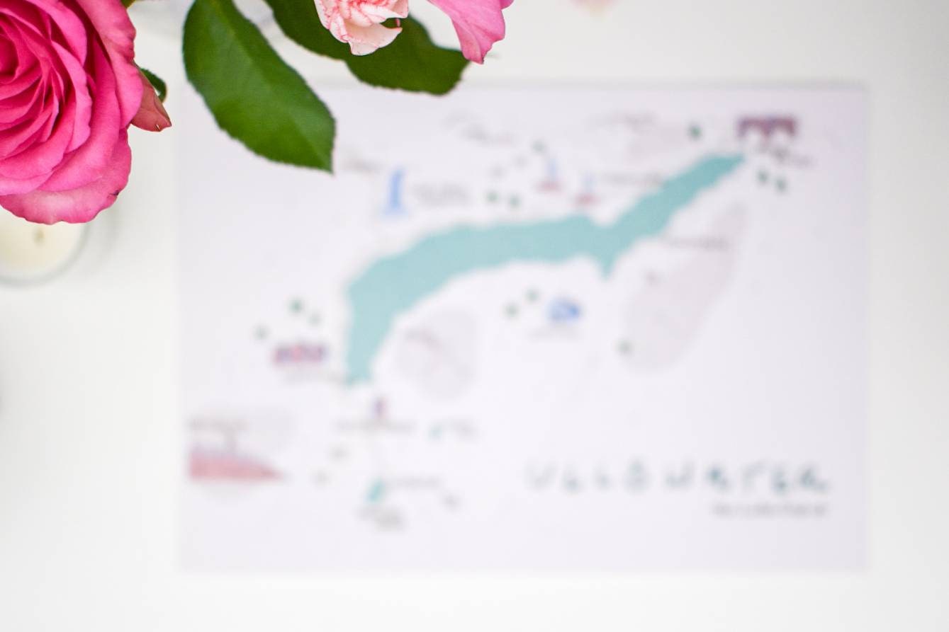 Ullswater, The Lake District, illustrated map