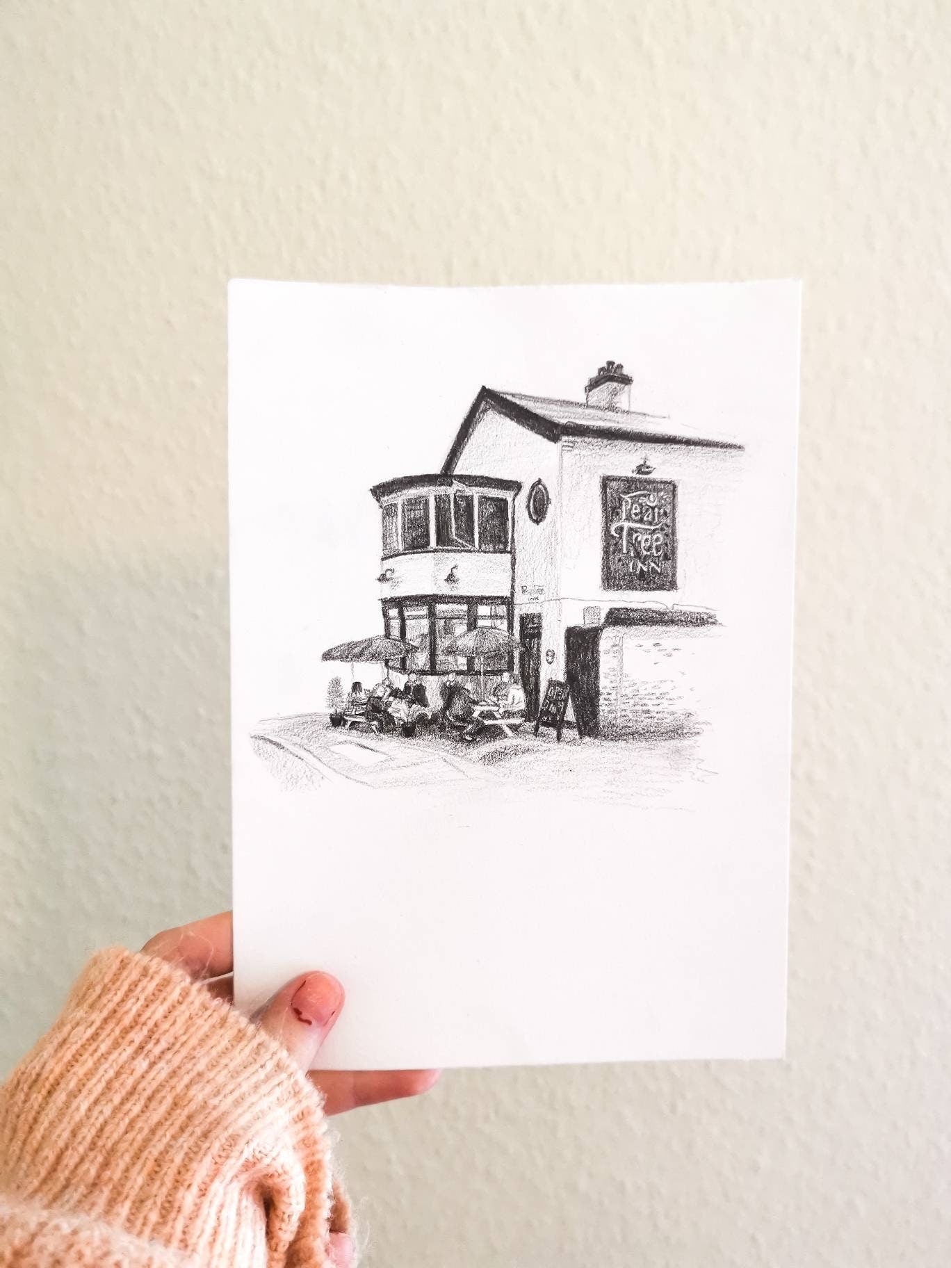 Custom Pencil/Pen Drawing - a building of your choice