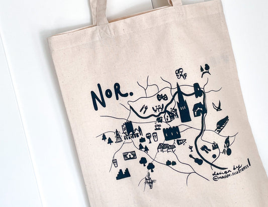 Norwich Map Tote Bag