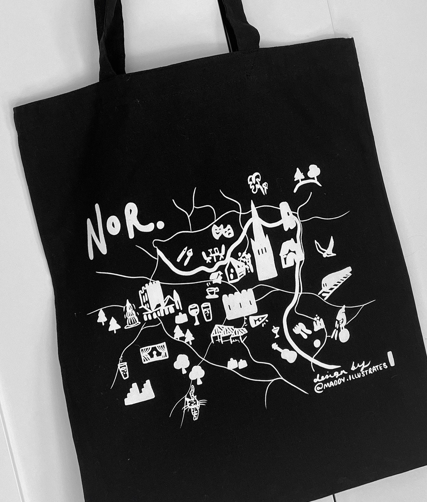 Norwich Map Tote Bag