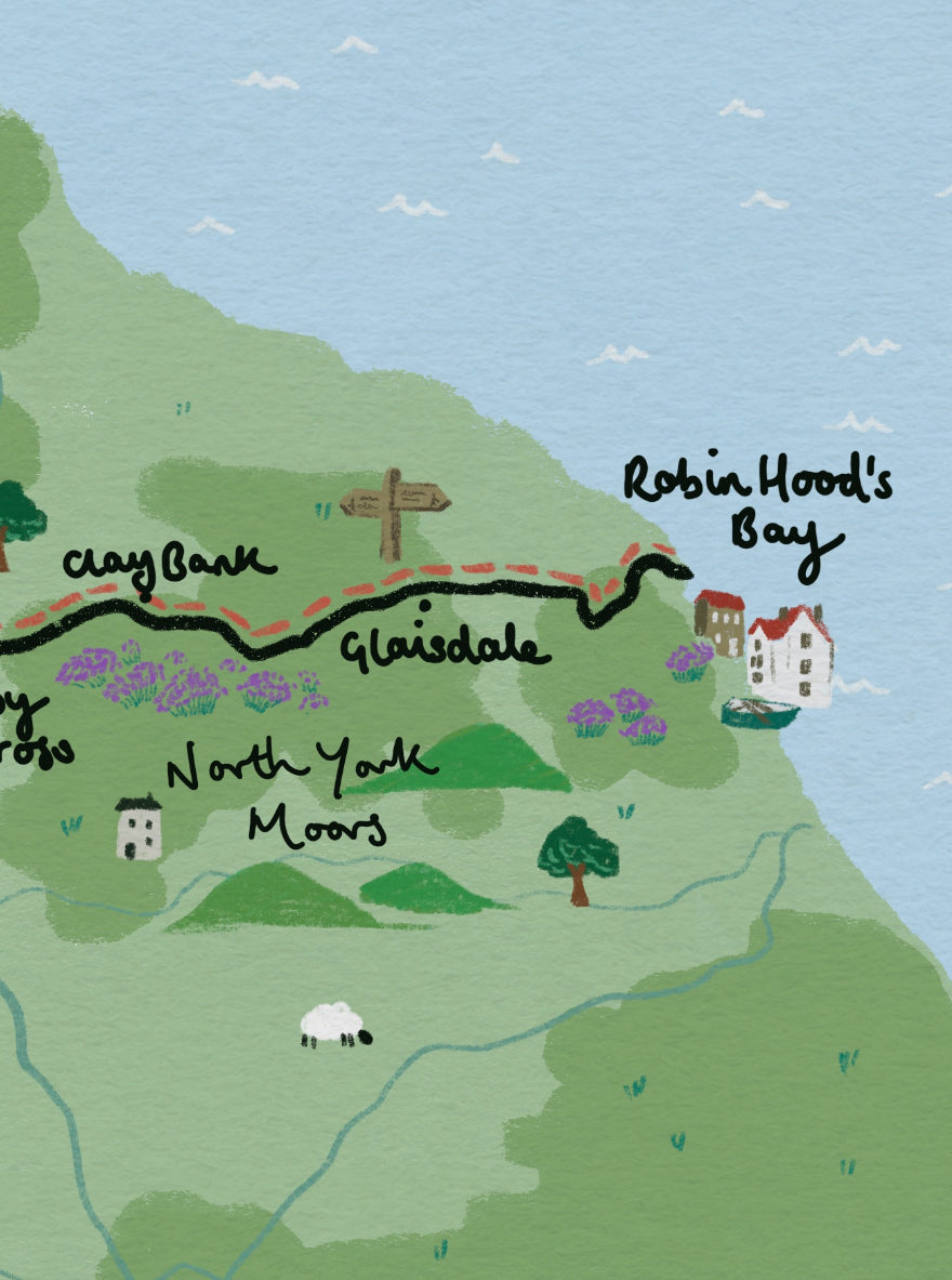 Coast to Coast Path Illustrated Map