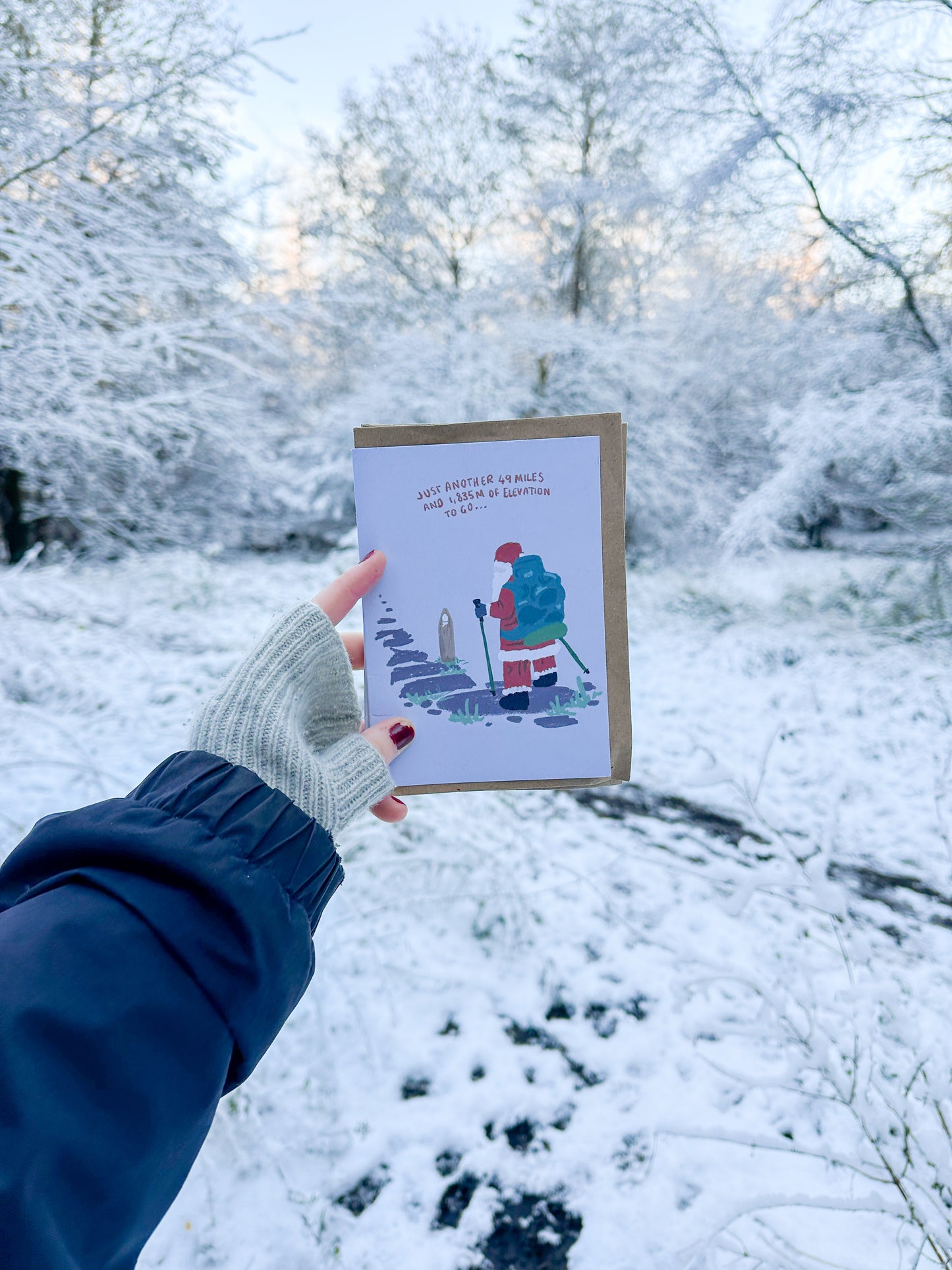 National Trail Santa Christmas Card