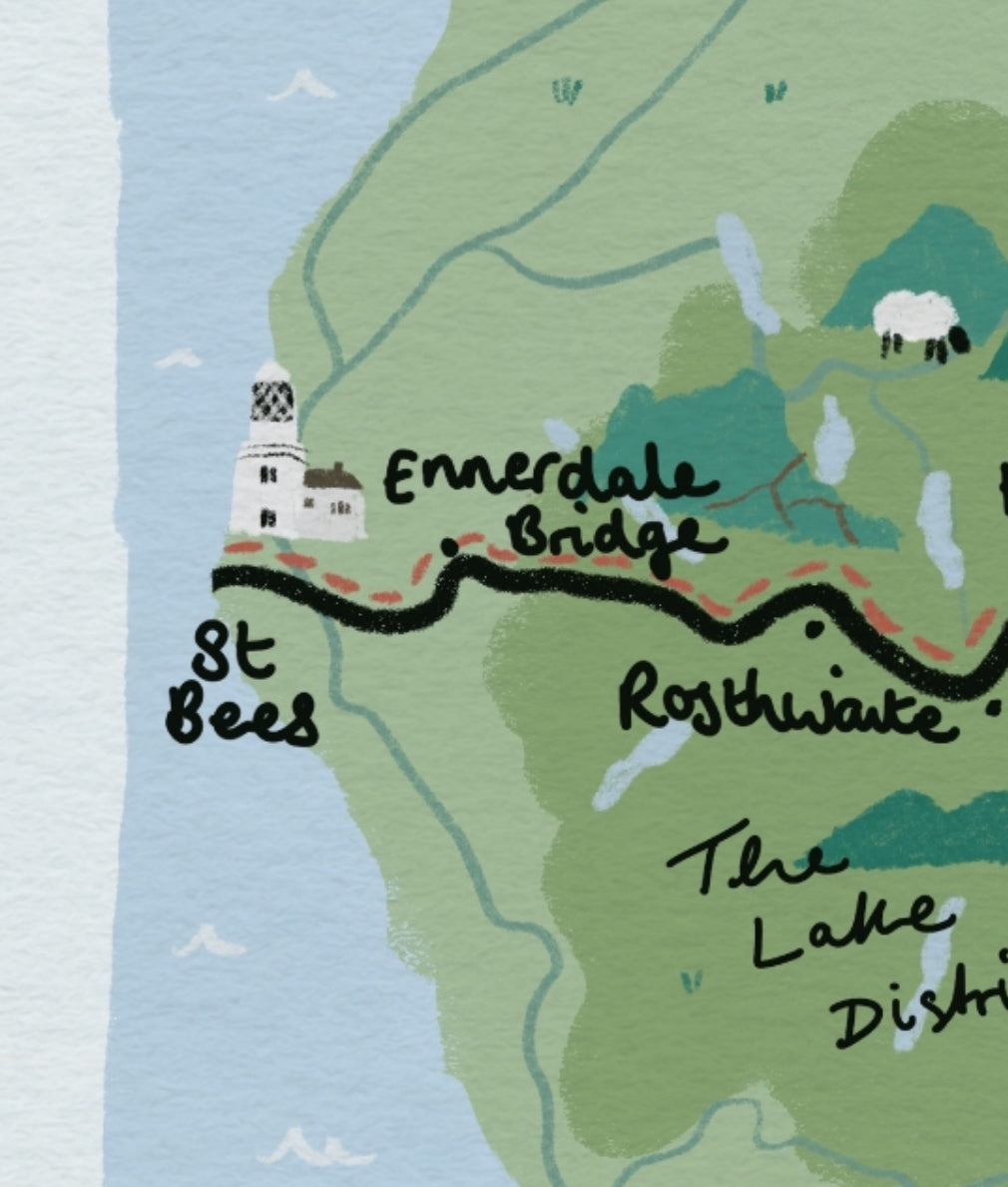 Coast to Coast Path Illustrated Map
