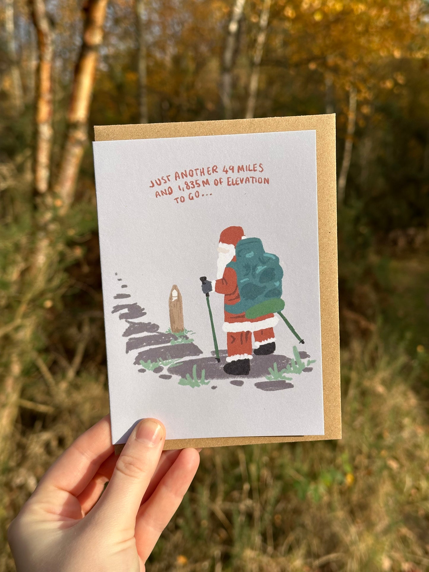 National Trail Santa Christmas Card