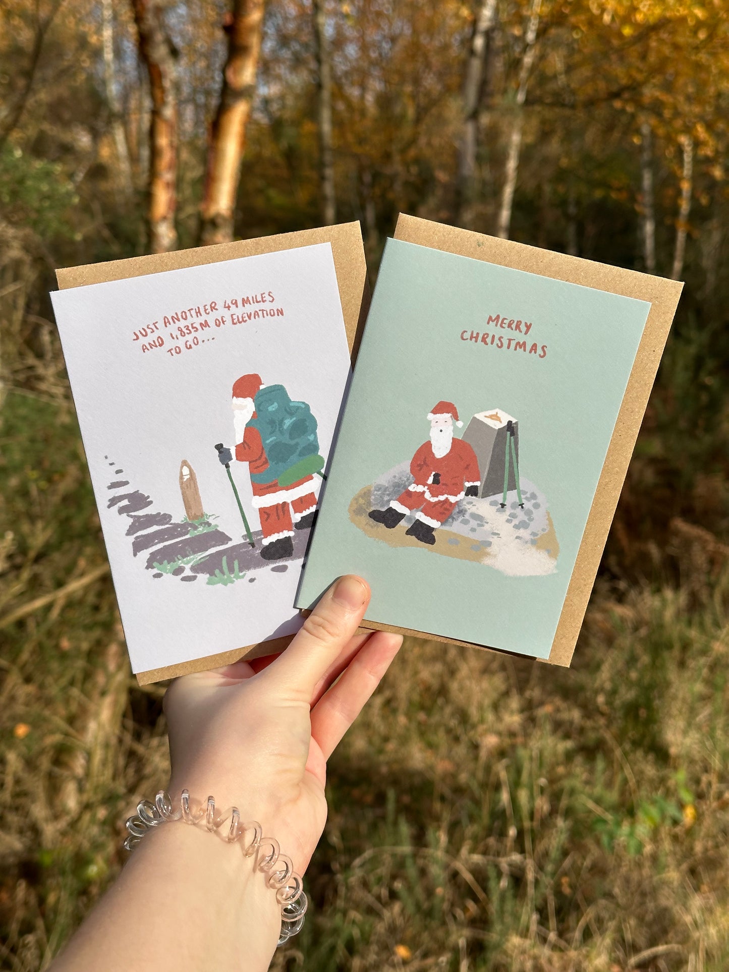 National Trail Santa Christmas Card