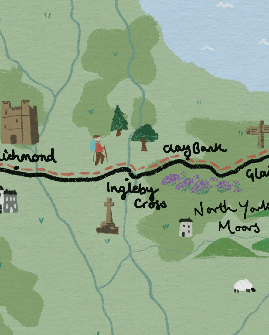Coast to Coast Path Illustrated Map