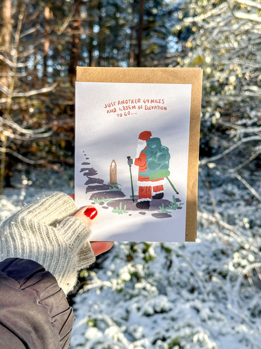 National Trail Santa Christmas Card
