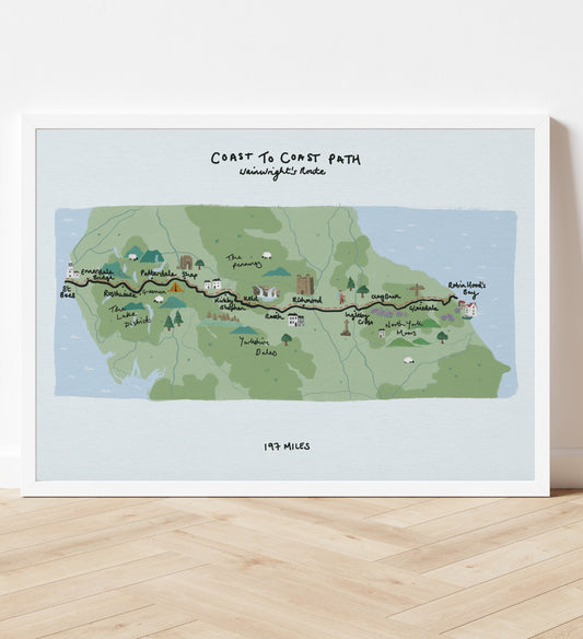 Coast to Coast Path Illustrated Map