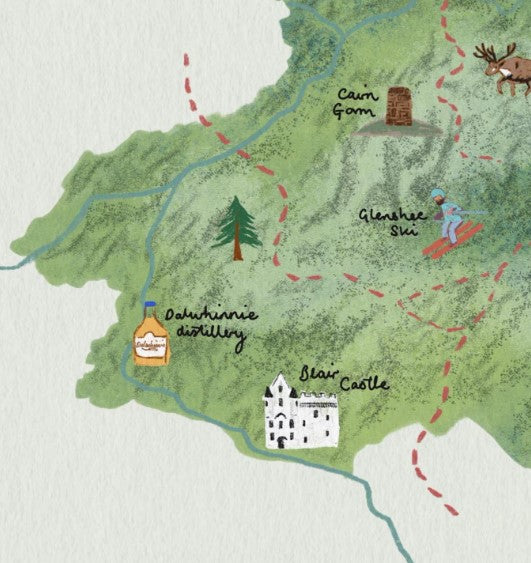 Cairngorms National Park Illustration