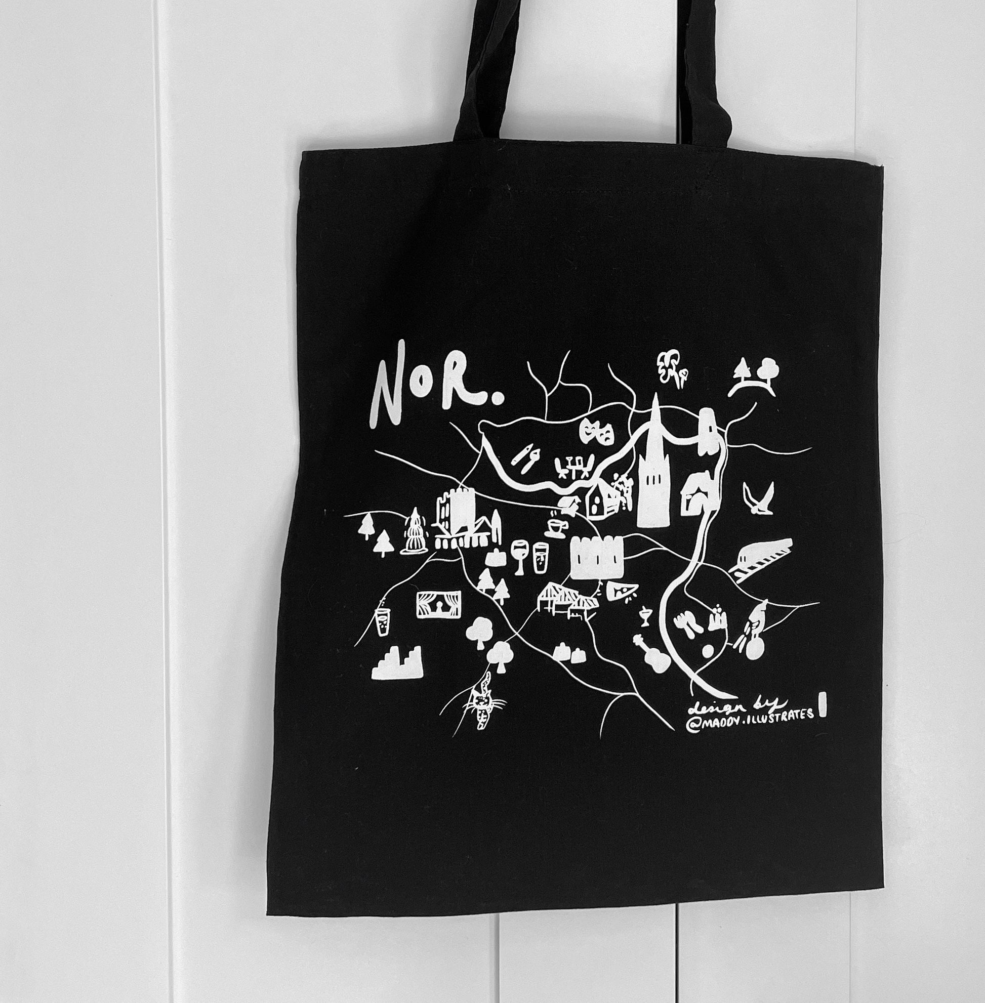 Norwich Map Tote Bag