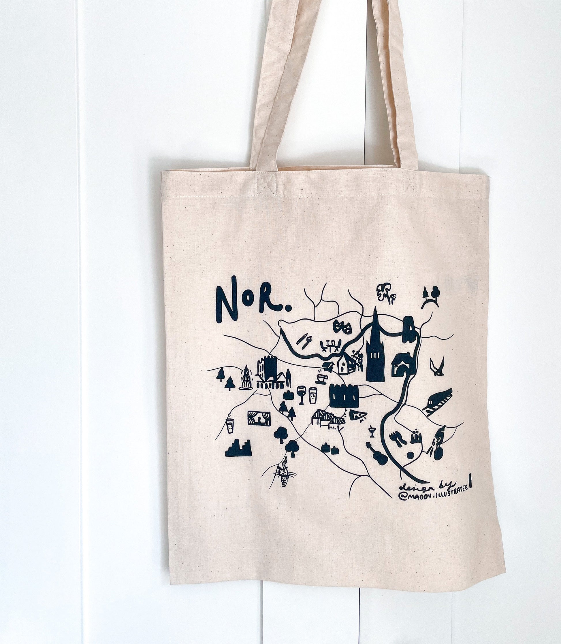 Norwich Map Tote Bag
