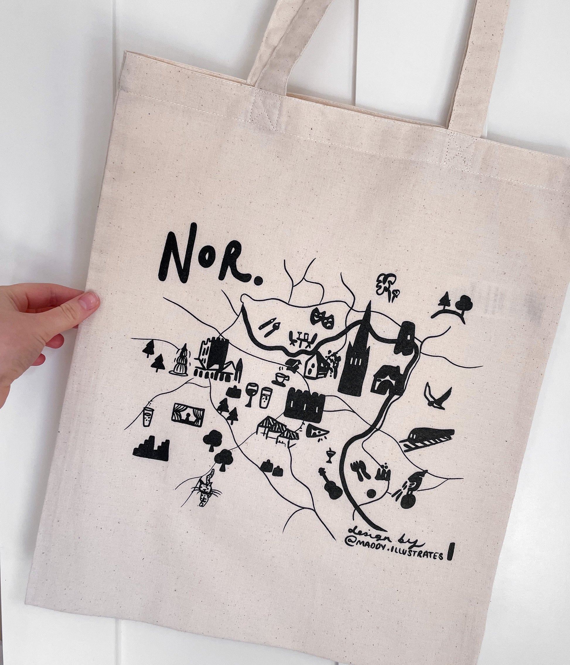 Norwich Map Tote Bag