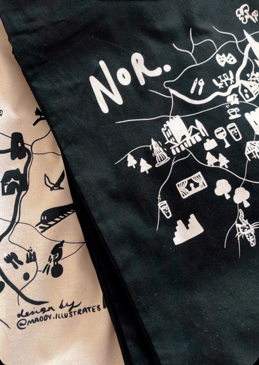 Norwich Map Tote Bag