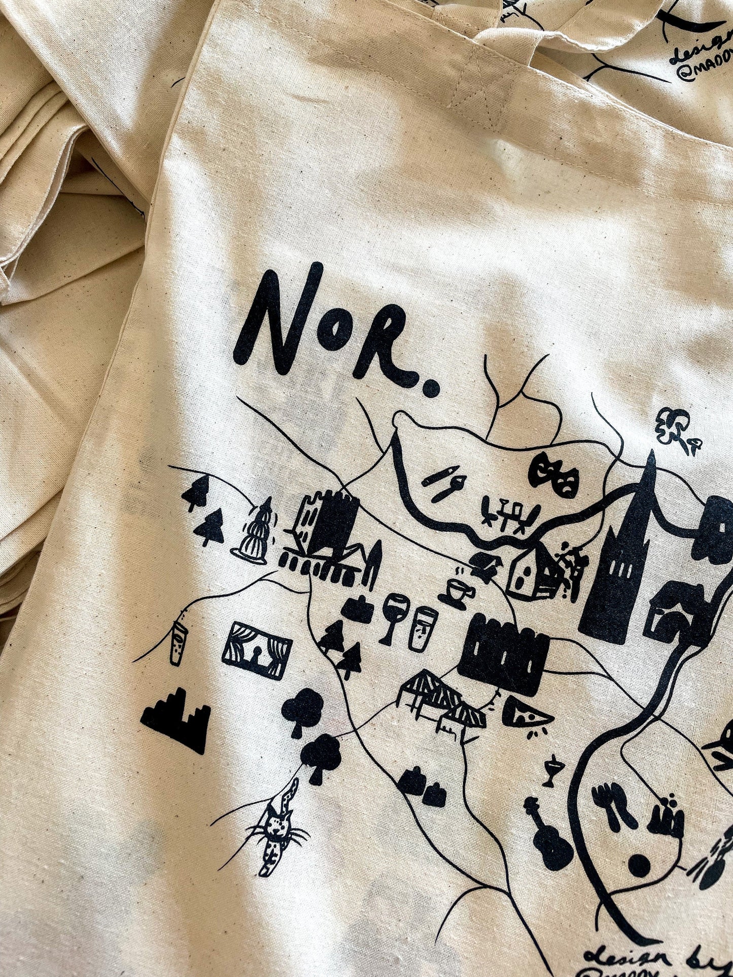 Norwich Map Tote Bag